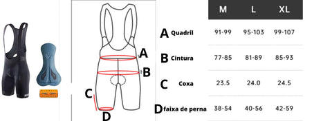 Calção com Alça Rion Pro Pedalada Prolongada