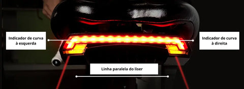 Versão Pro X5 lanterna traseira com comando