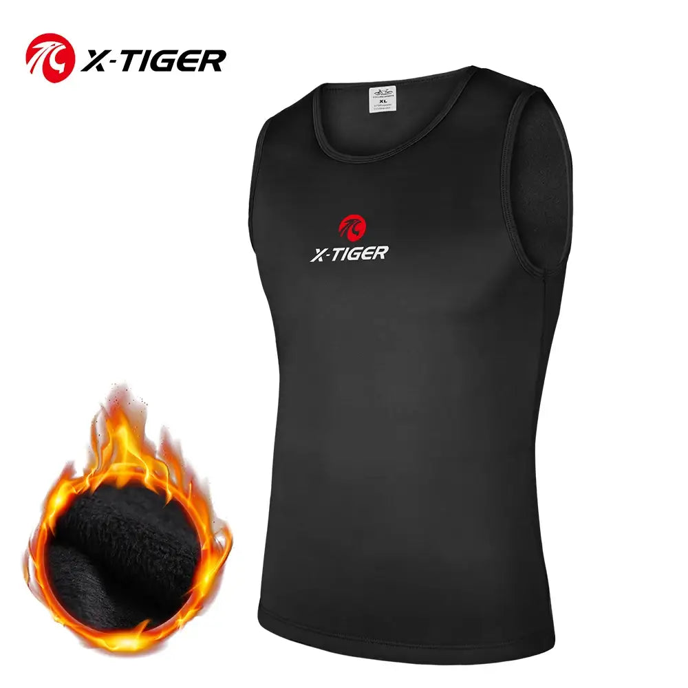 Colete de Inverno X-TIGER Winter Cycling Base Layer Sleeveless Fleece