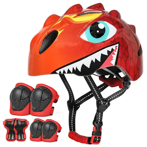 Capacete DinoCap Kids 🎁 oferta kit de segurança