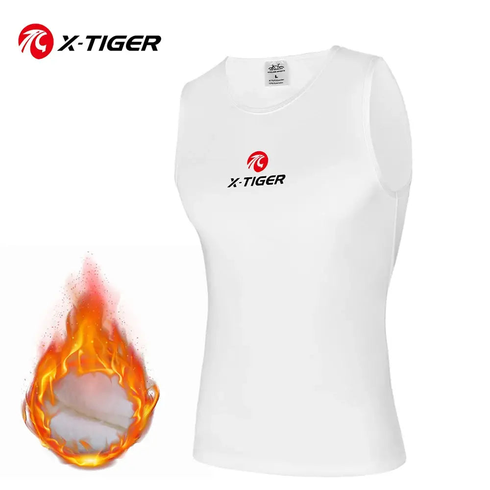 Colete de Inverno X-TIGER Winter Cycling Base Layer Sleeveless Fleece