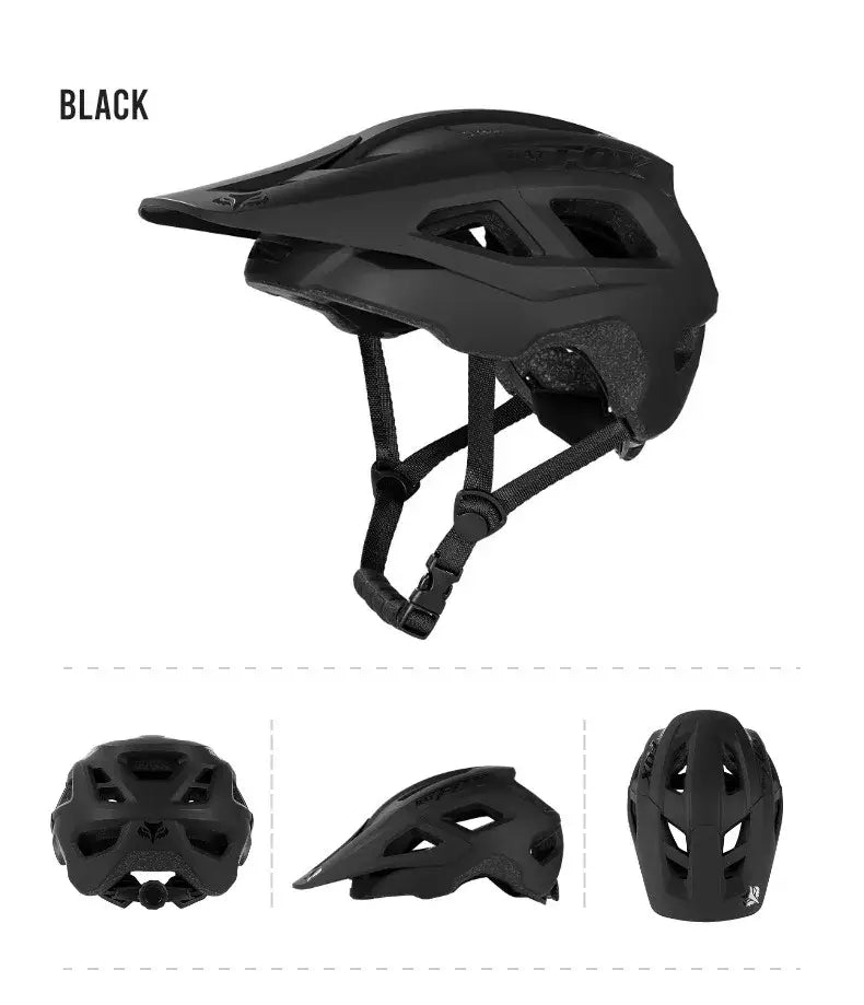 Capacete BATFOX para Ciclismo MTB e Estrada - Leve Moldagem Integrada com Grande Visor para Homens e Mulheres