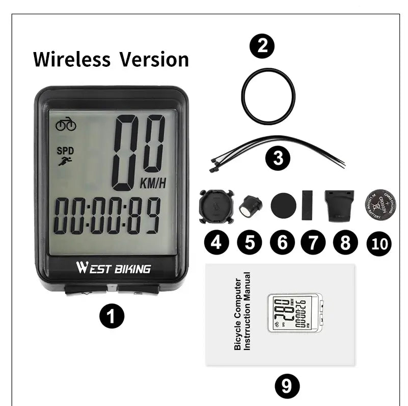 Computador gps de Bicicleta WEST BIKING