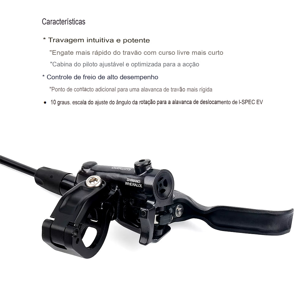 Travões a Disco Hidráulicos Shimano DEORE M6100 – 2 Pistões com Pastilhas de Resina e Rotor 160/180MM para MTB