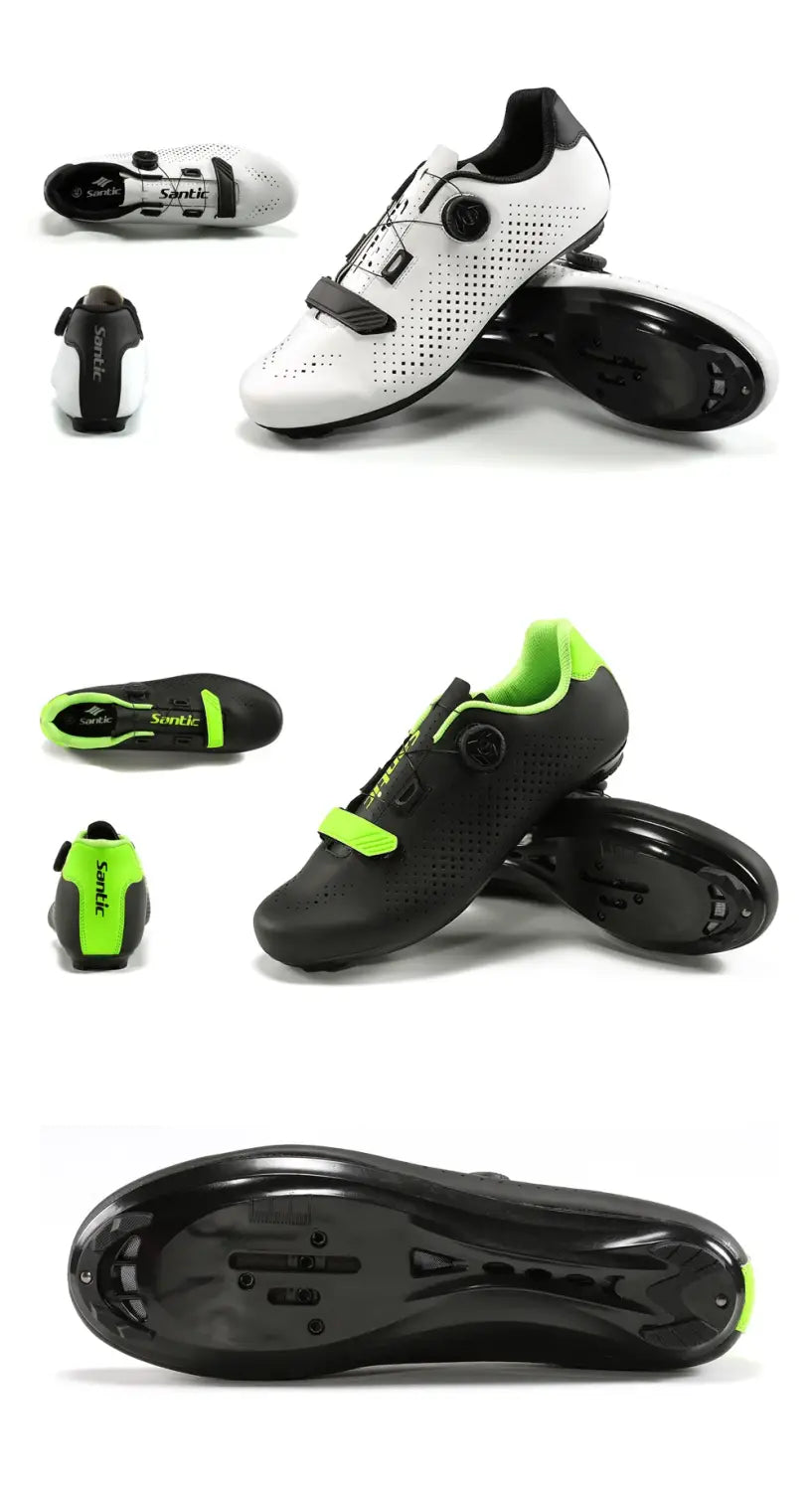 Sapatilha de ciclismo Santic Cycling Shoes - Respirável e Ajustável para Performance