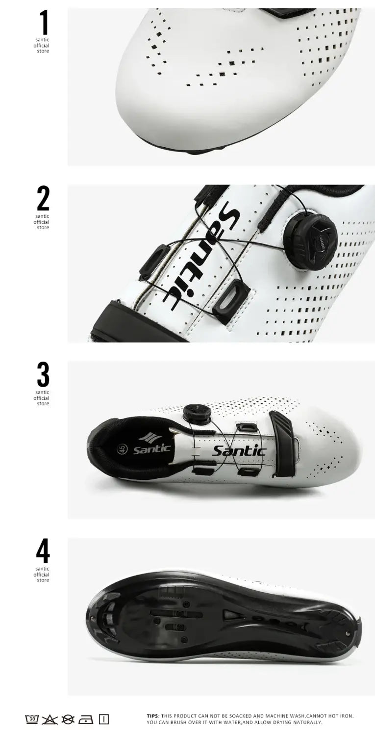 Sapatilha de ciclismo Santic Cycling Shoes - Respirável e Ajustável para Performance