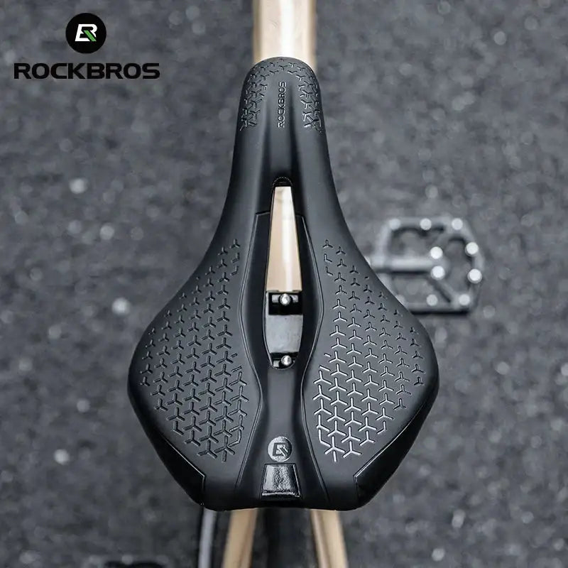 Banco Selim ROCKBROS para Bicicleta - Leve Respirável e Amortecível para MTB e Estrada - Preto - Selim