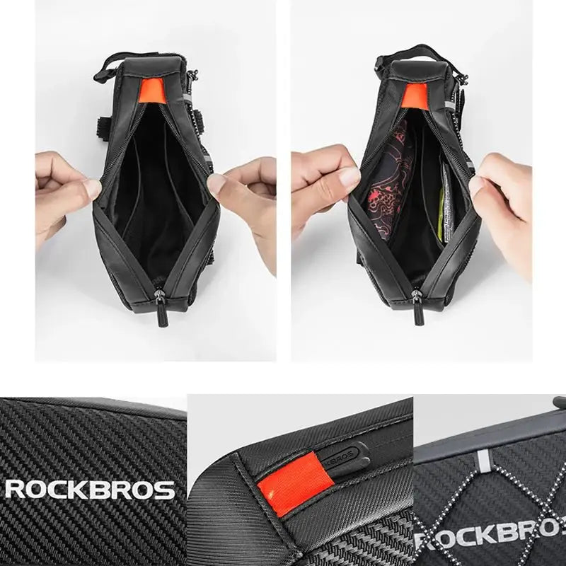 Bolsa Frontal para Bicicleta ROCKBROS Impermeável - 039BK - Bolsa e bags