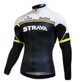 Camisola de Ciclismo de inverno Manga Longa Strava Pro - Preto / S (155-165cm ; 50-55kg) - Camisola de Inverno