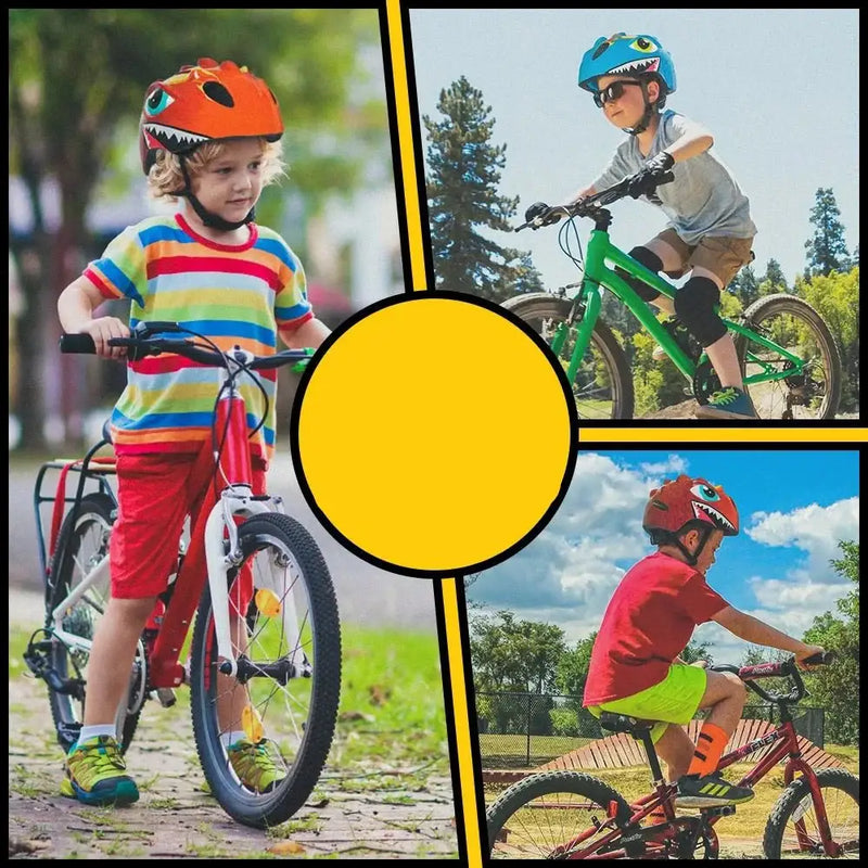 Capacete DinoCap Kids 🎁 oferta kit de segurança - Capacetes Toucas e Chapéus