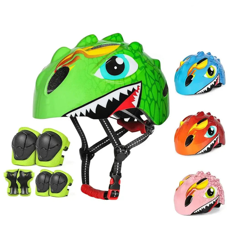 Capacete DinoCap Kids 🎁 oferta kit de segurança - Capacetes Toucas e Chapéus