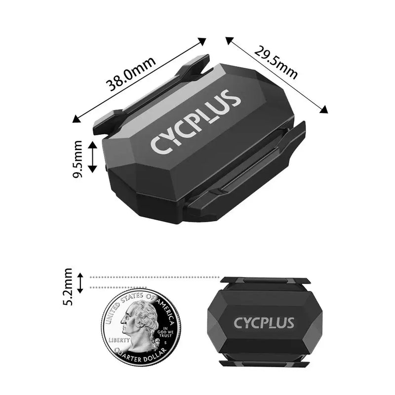 CYCPLUS Sensor Duplo de Cadência e Velocidade com ANT + e Bluetooth 5.0 - CYCPLUS - 2 em 1 - sensor de velocidade