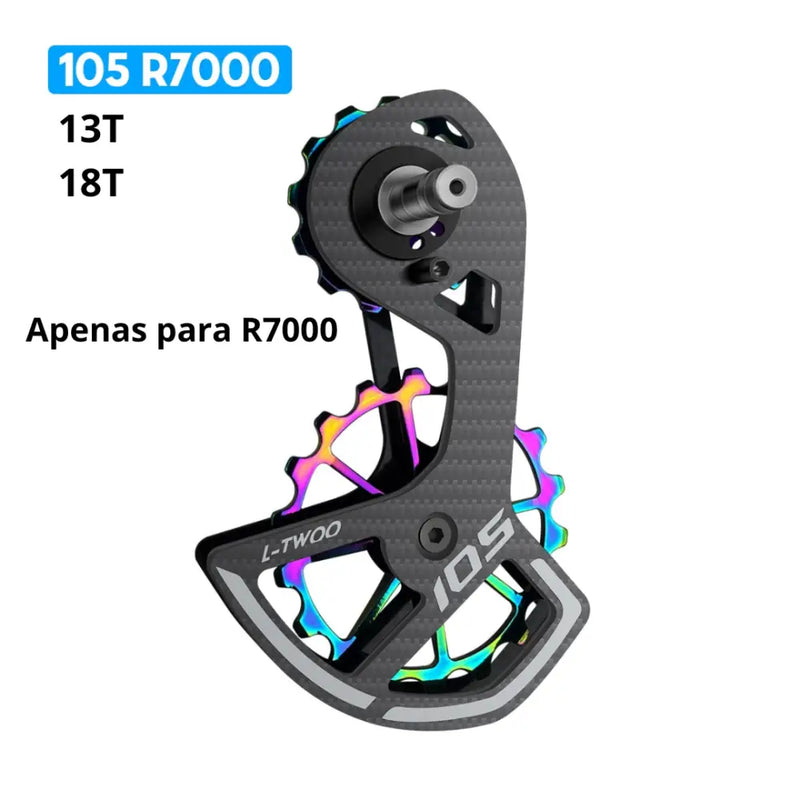 Polia de Bicicleta LTWOO 105 com Cerâmica e Fibra de Carbono - Dinobike