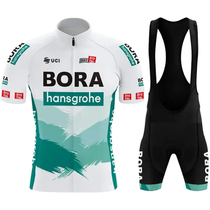 Equipamento de Ciclismo BORA - Conforto e Alta Performance - Branco/Verde / S