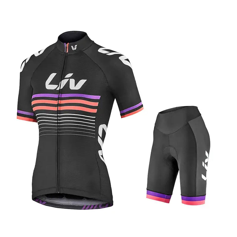 Equipamento de Ciclismo Feminino Verão – Conforto e Proteção com COOLMAX Gel - Conjunto Ciclismo Feminino