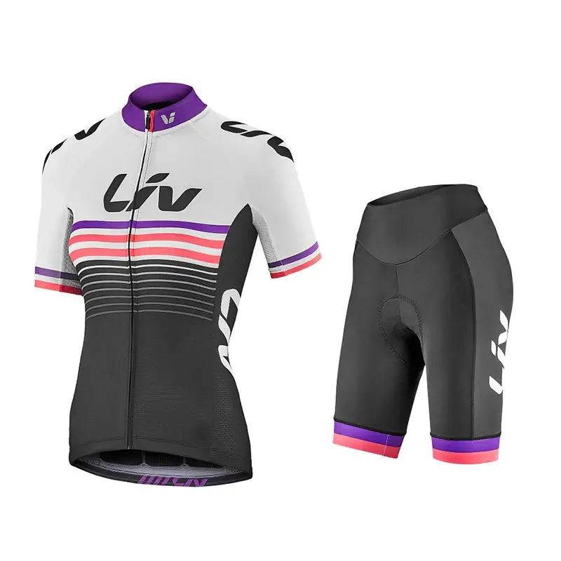 Equipamento de Ciclismo Feminino Verão – Conforto e Proteção com COOLMAX Gel - Conjunto Ciclismo Feminino