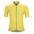 Jersey de Ciclismo Vividness Pro - Ajuste Justo Respirável e de Secagem Rápida - Amarelo Limão / L