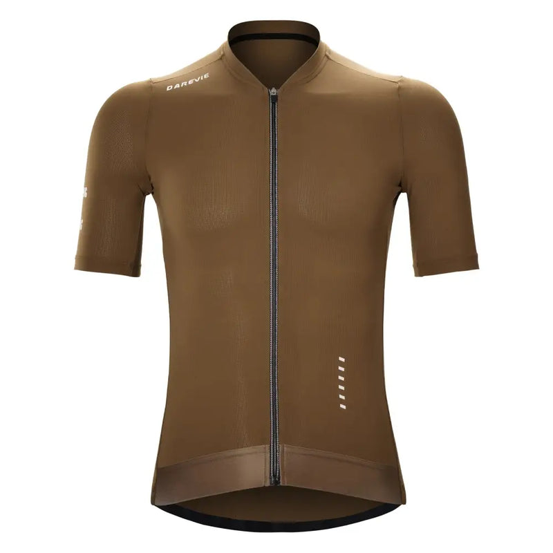 Jersey de Ciclismo Vividness Pro - Ajuste Justo Respirável e de Secagem Rápida - Castanho / XXL