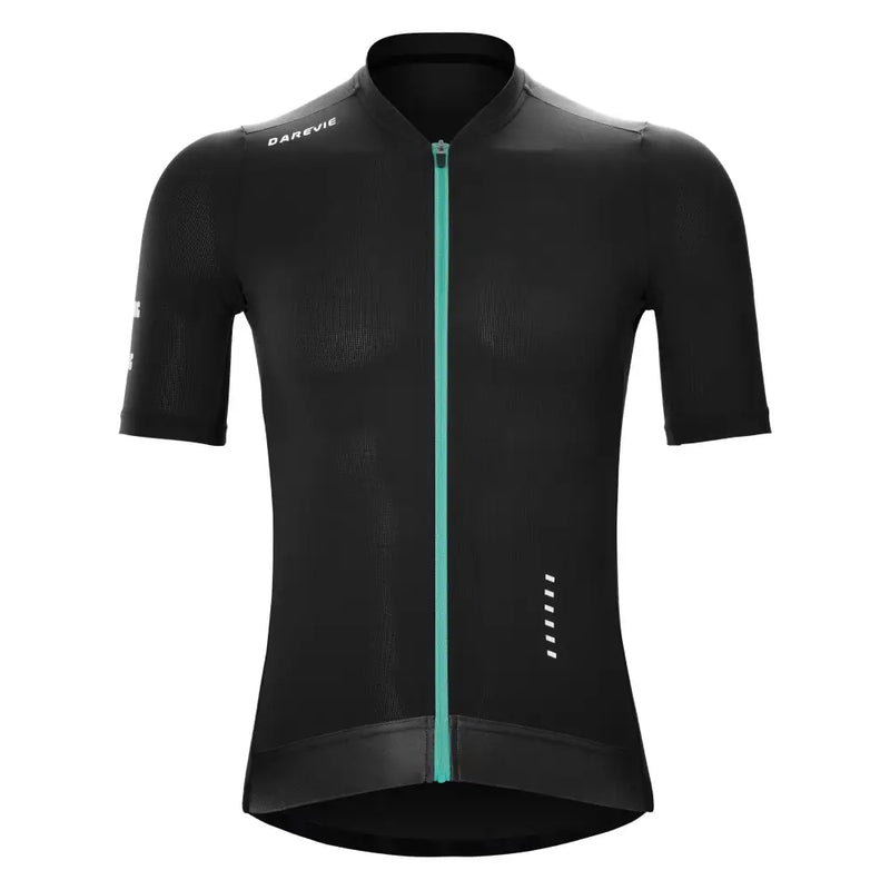 Jersey de Ciclismo Vividness Pro - Ajuste Justo Respirável e de Secagem Rápida - Preto / XXL