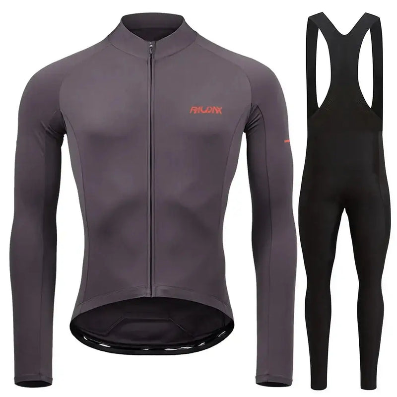 Conjunto de Roupa de Ciclismo Masculino de Inverno com Forro RAUDAX - 2024 - Dinobike