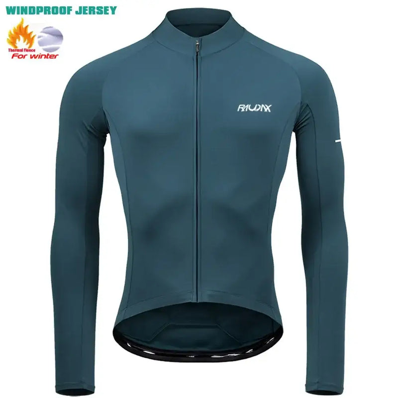 Conjunto de Roupa de Ciclismo Masculino de Inverno com Forro RAUDAX - 2024 - Dinobike