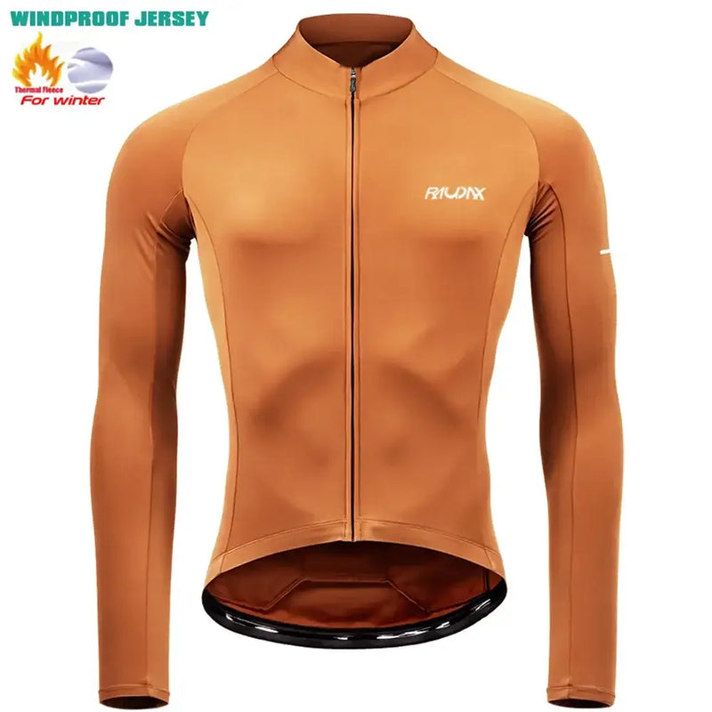 Conjunto de Roupa de Ciclismo Masculino de Inverno com Forro RAUDAX - 2024 - Dinobike