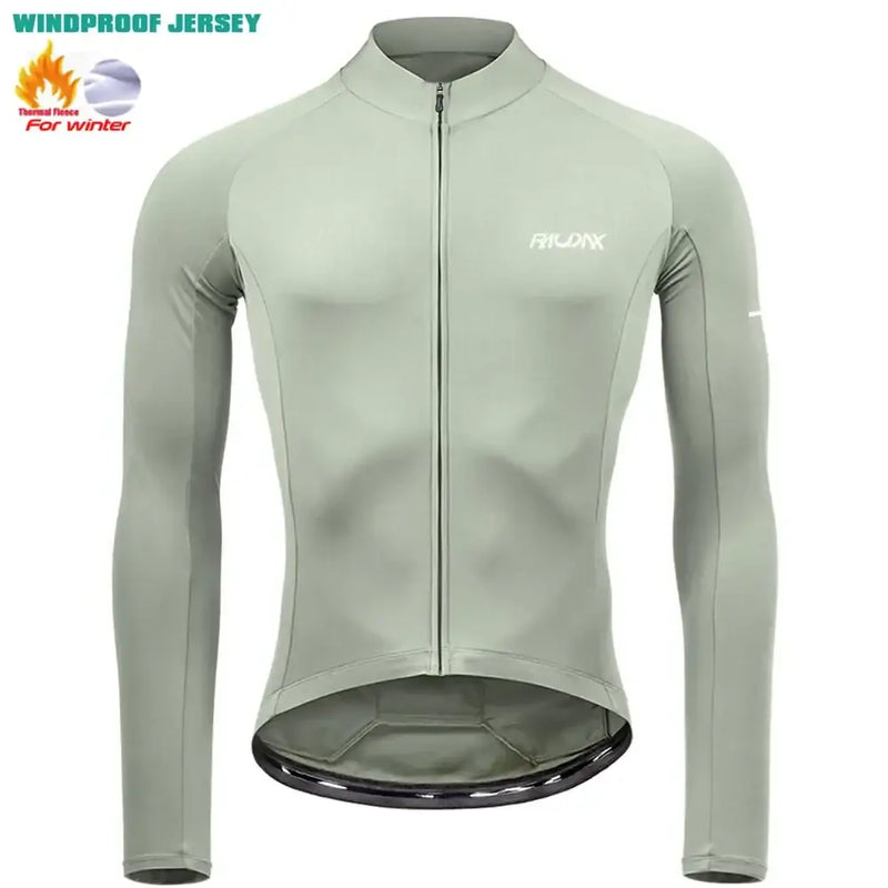 Conjunto de Roupa de Ciclismo Masculino de Inverno com Forro RAUDAX - 2024 - Dinobike