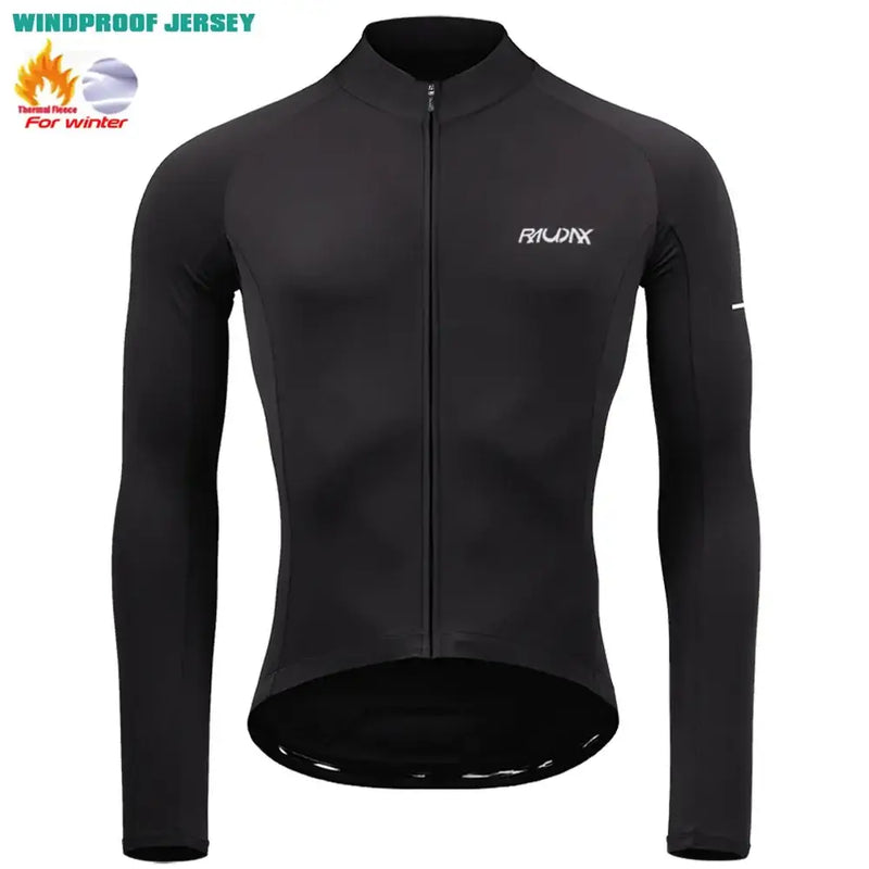 Conjunto de Roupa de Ciclismo Masculino de Inverno com Forro RAUDAX - 2024 - Dinobike