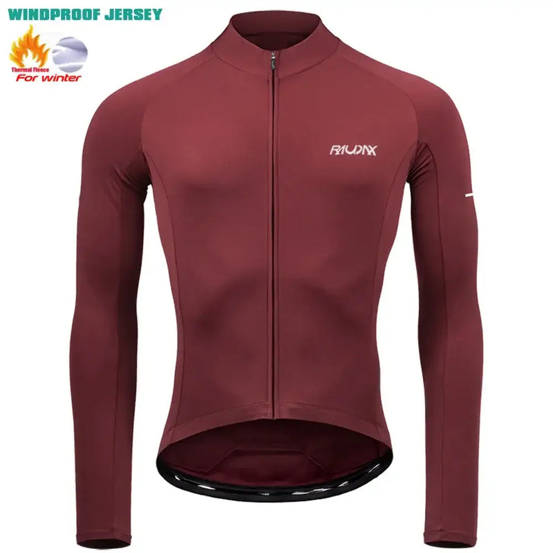 Conjunto de Roupa de Ciclismo Masculino de Inverno com Forro RAUDAX - 2024 - Dinobike