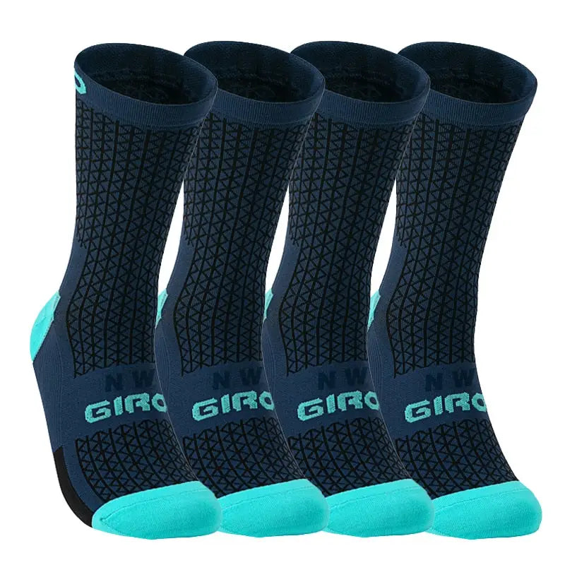 Kit com 4 pares de meias profissional GIRO PRO - Dinobike