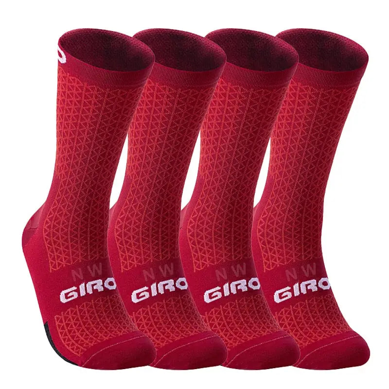 Kit com 4 pares de meias profissional GIRO PRO - Dinobike