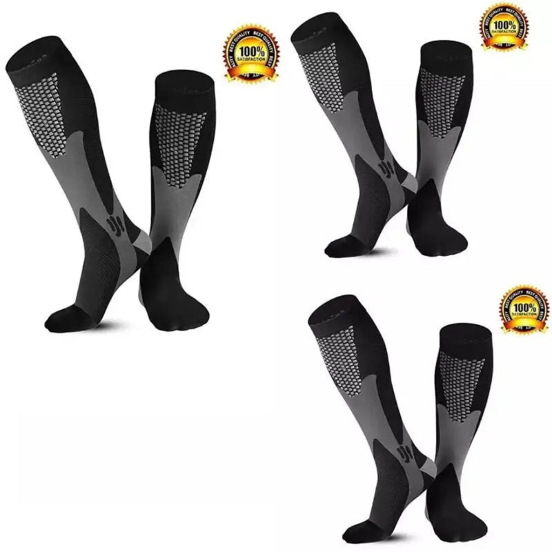 Kit de Meias FitStride Pro Compression - Dinobike