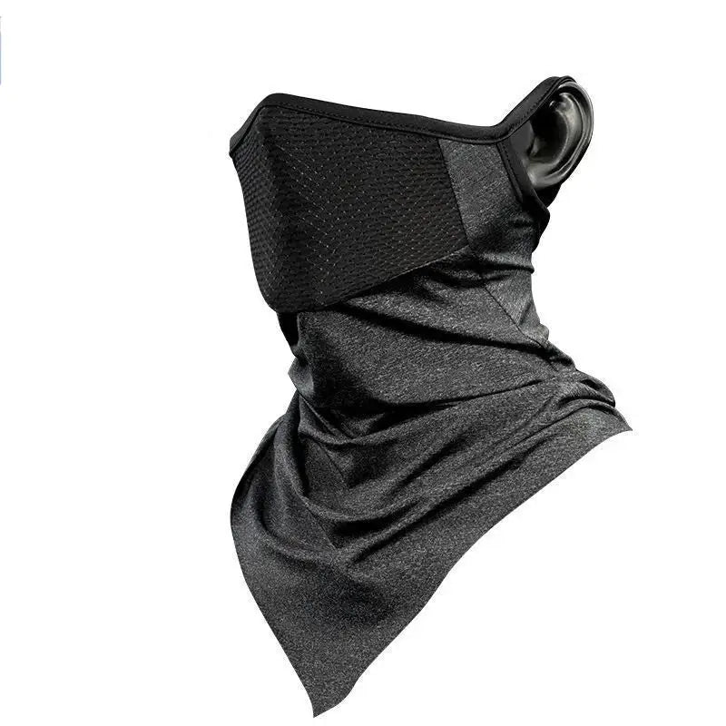 Máscara de Ciclismo UV Pro - Bandana Respirável e Leve - Preto/Cinza / Tamanho único