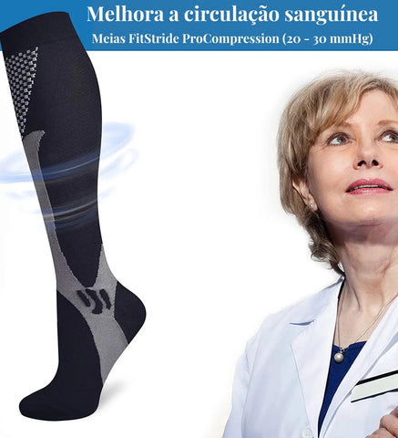 Kit de Meias FitStride Pro Compression