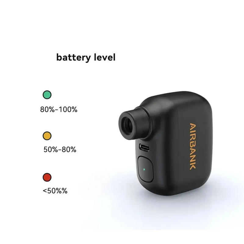 Mini Bomba de Ar Portátil Recarregável DinoAir – Até 100PSI para Bicicletas - Dinobike