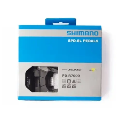 Pedais Shimano 105 PD R7000/R8000 - Pedais de Carbono Autolock para Bicicletas de Estrada - PD-R7000 - Pedal