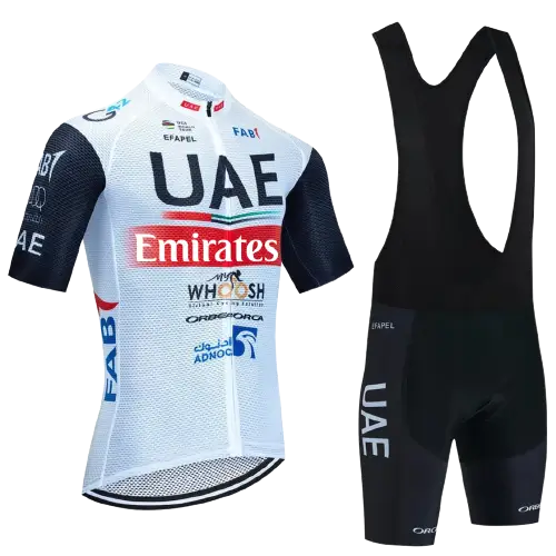 Jersey de ciclismo UAE - Camisa Branca