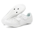 Sapatos de Ciclismo Feminino Speed - Sapatilhas Femininas Compatíveis com SPD e Flat Pedal - Branco / 42 - Sapatos