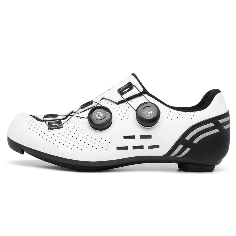 Sapatos de Ciclismo Speed - Sapatilhas para Estrada com Fecho Elástico Solado de Nylon e Compatibilidade com Cleats