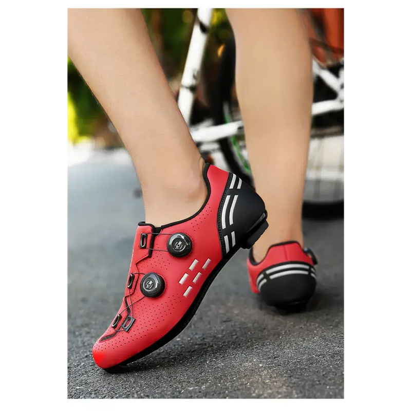 Sapatos de Ciclismo Speed - Sapatilhas para Estrada com Fecho Elástico Solado de Nylon e Compatibilidade com Cleats