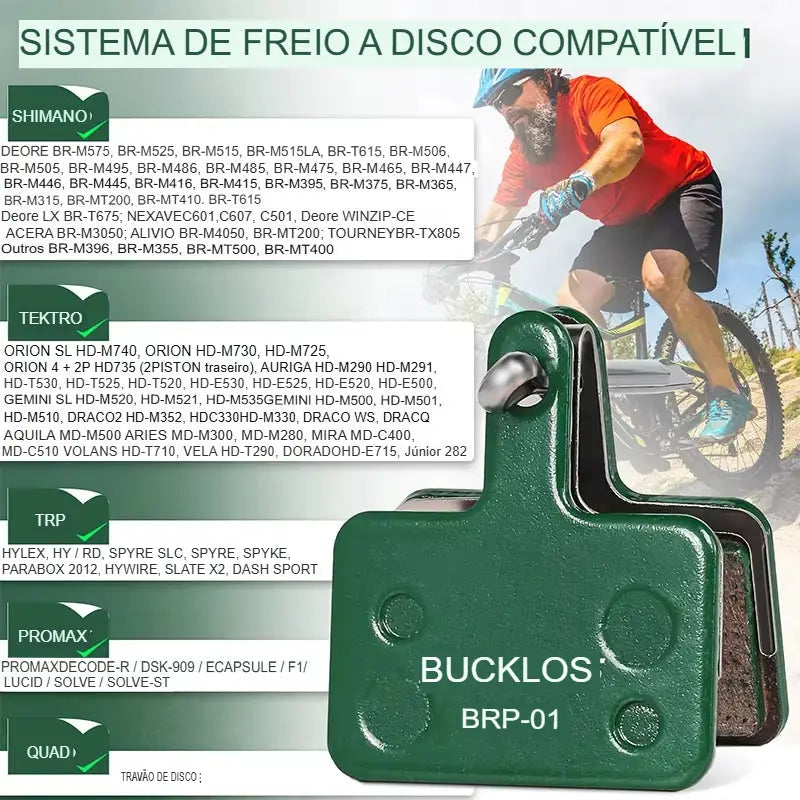 Pastilhas de Travão Cerâmicas – Disco Hidráulico MTB Para SHIMANO MT200