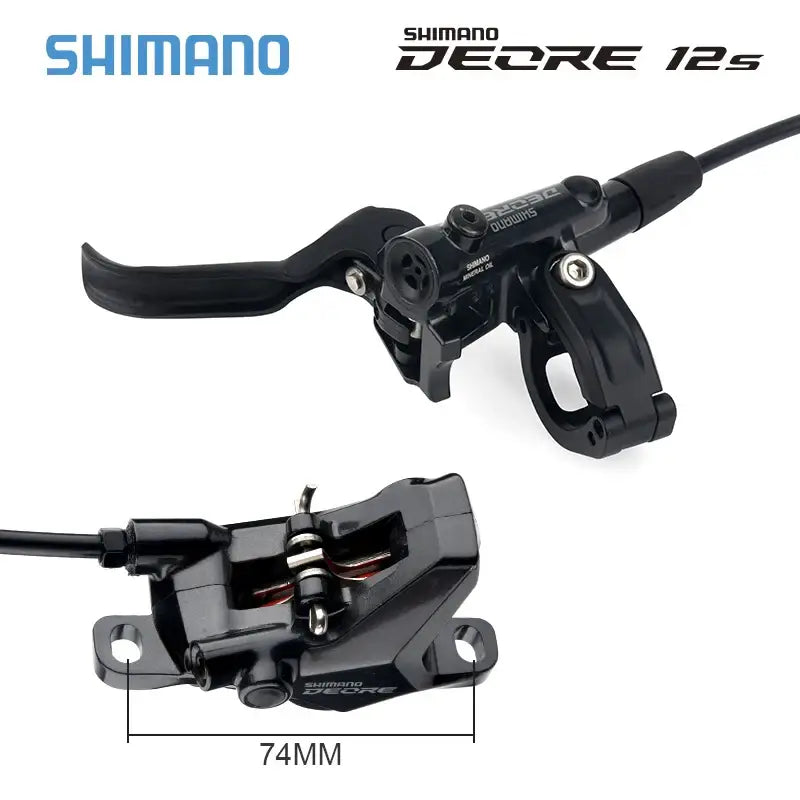 Travões a Disco Hidráulicos Shimano DEORE M6100 – 2 Pistões com Pastilhas de Resina e Rotor 160/180MM para MTB