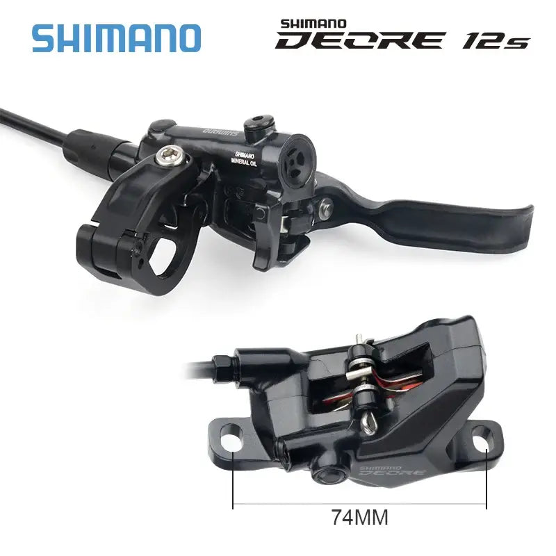 Travões a Disco Hidráulicos Shimano DEORE M6100 – 2 Pistões com Pastilhas de Resina e Rotor 160/180MM para MTB